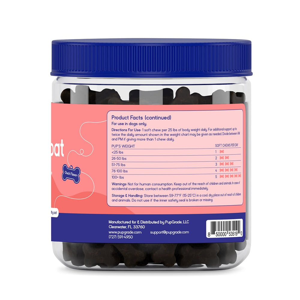 PupGrade texture molle des bouchées, expérience agréable lors de l’alimentation.