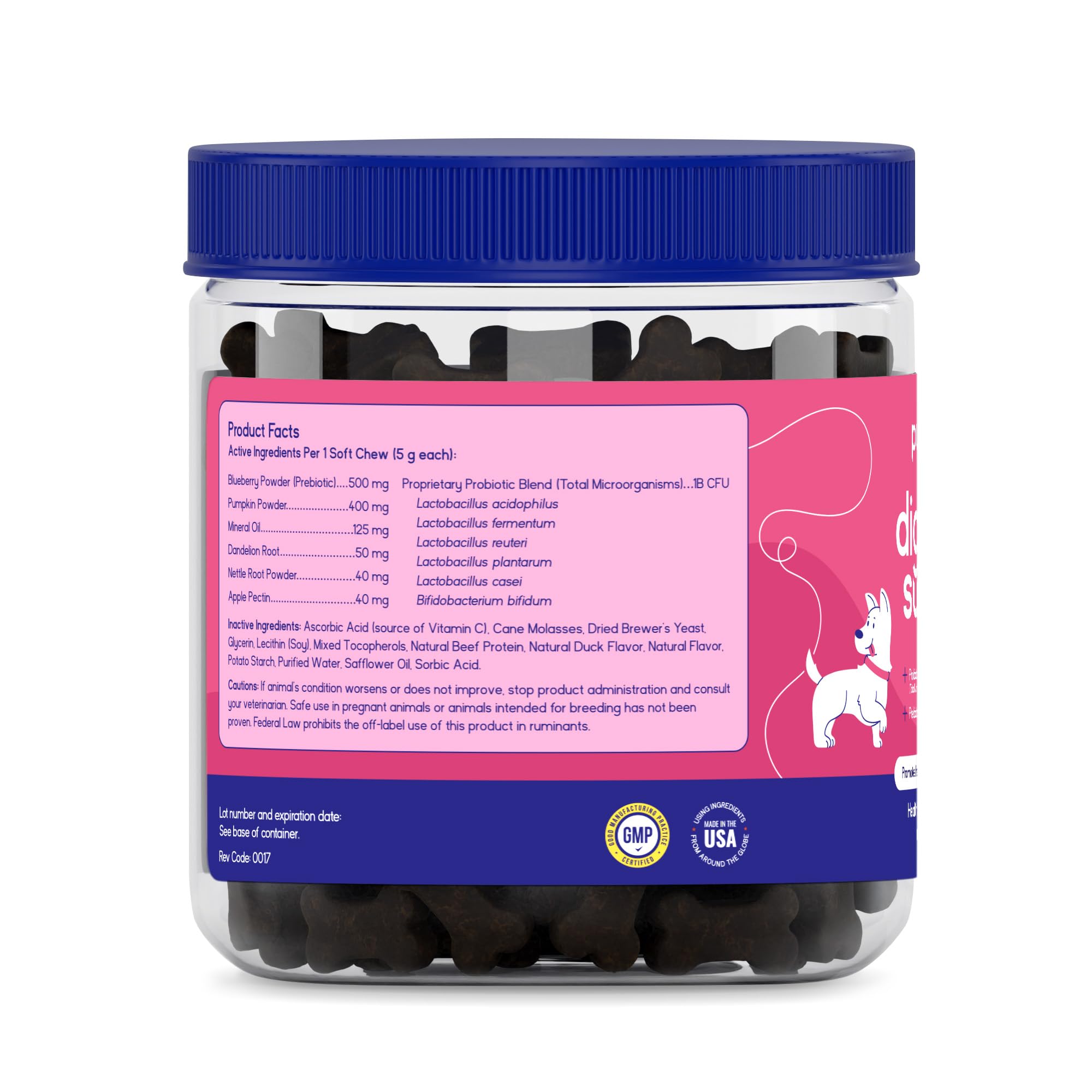 PupGrade digestif : morceaux moelleux faciles à partager.