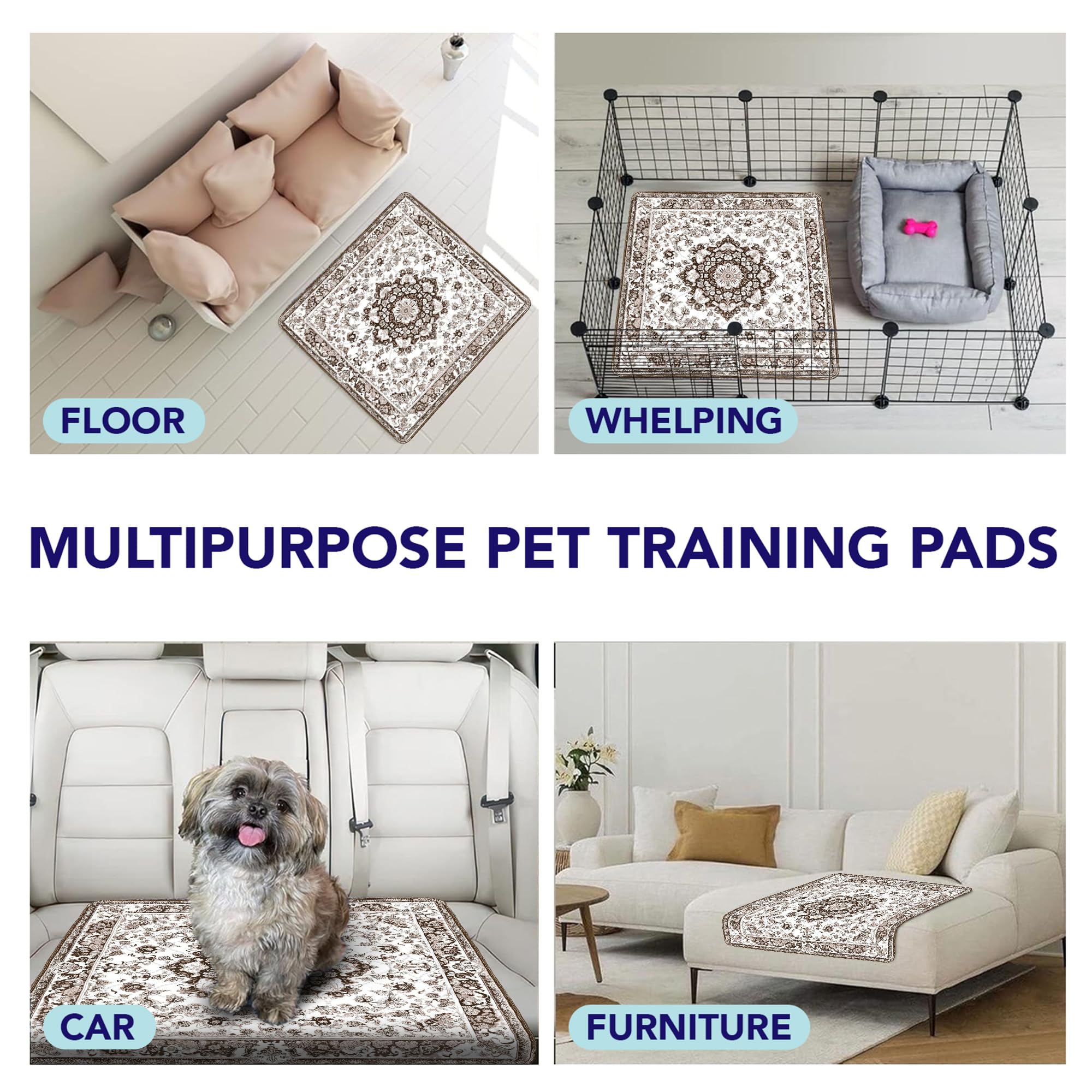 PUPIBOO Tapis doux pour cage, surface confortable.