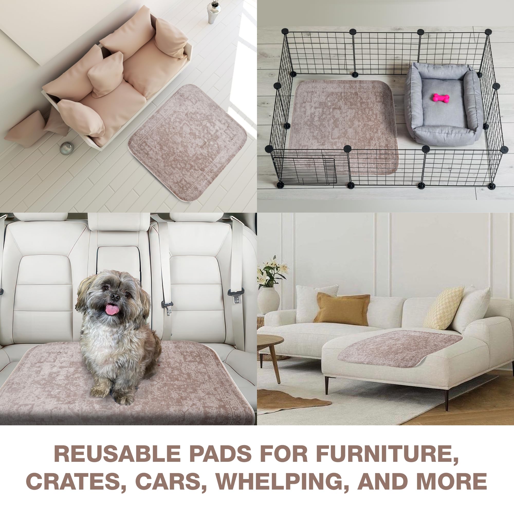 Pupiboo tapis grande taille offre surface généreuse pour tous les animaux.