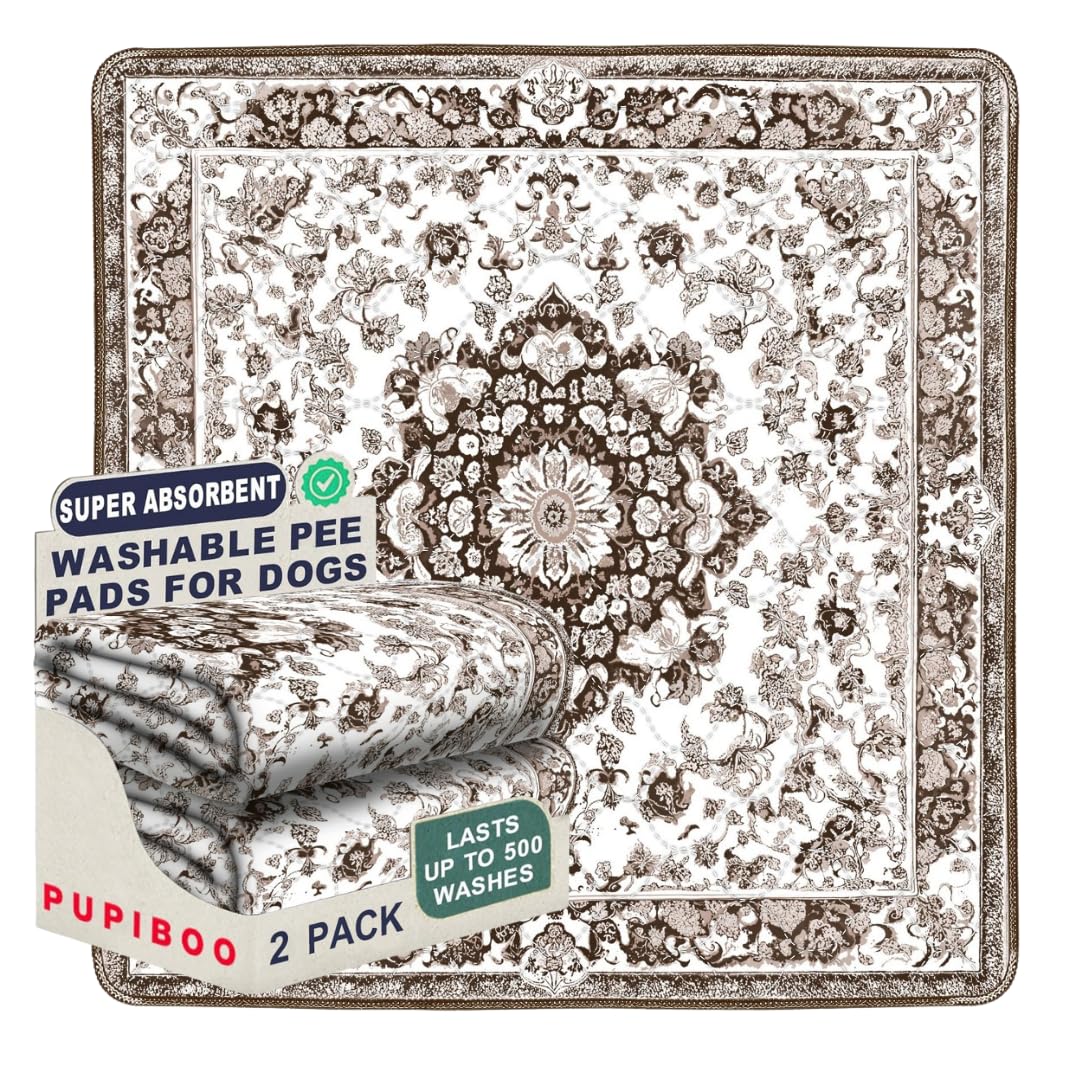 PUPIBOO Tapis lavable anti-fuite pour chien, protection durable du sol.