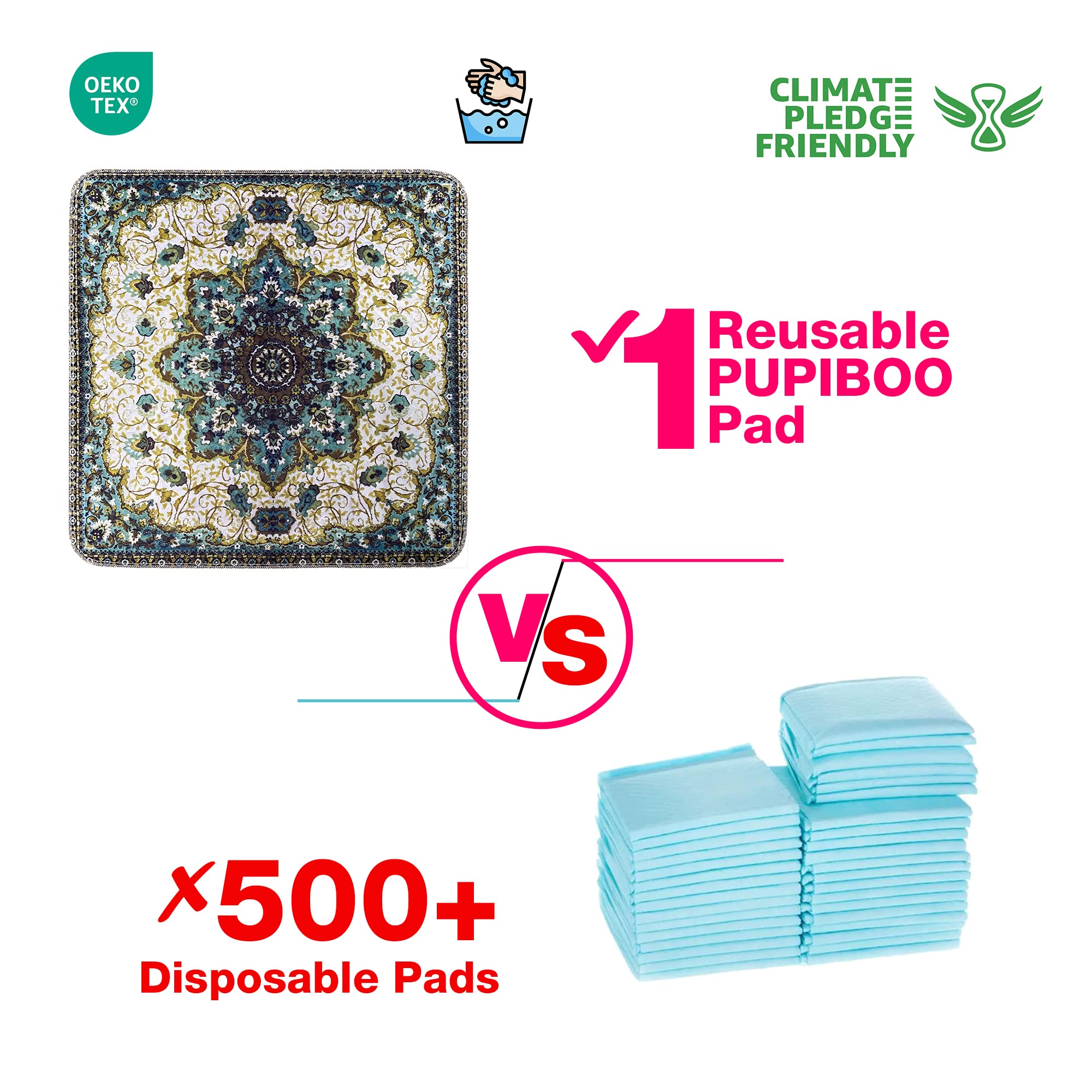 PUPIBOO Tapis Pipi Polyvalent, pour chiens et chats.