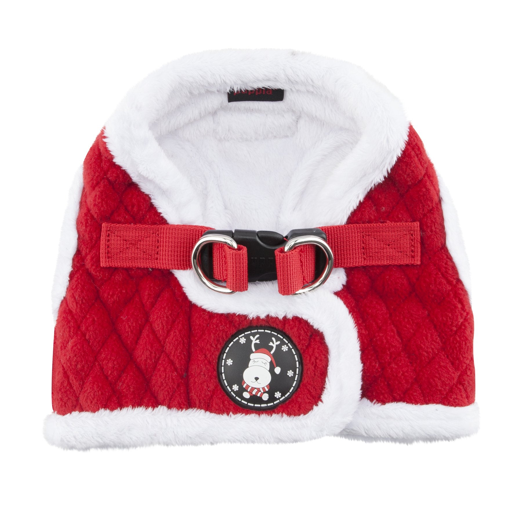 Puppia Blitzen harnais velcro arrière, facile à mettre et sécurisé.