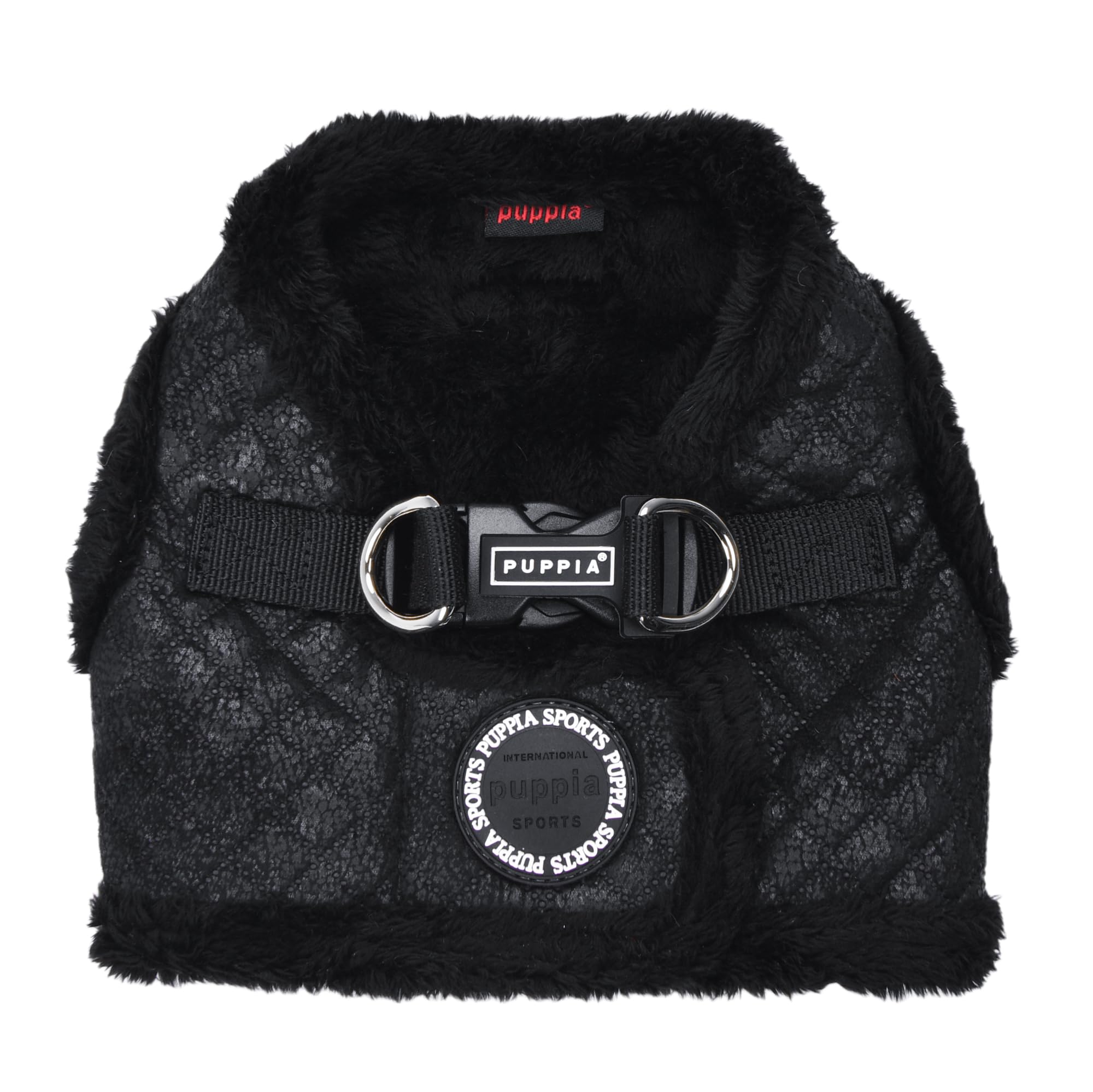 Harnais Puppia Douglas velcro arrière, fermeture rapide et sécurisée.