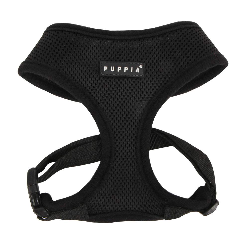 Harnais Puppia doux sans étranglement, parfait pour promenades confortables.