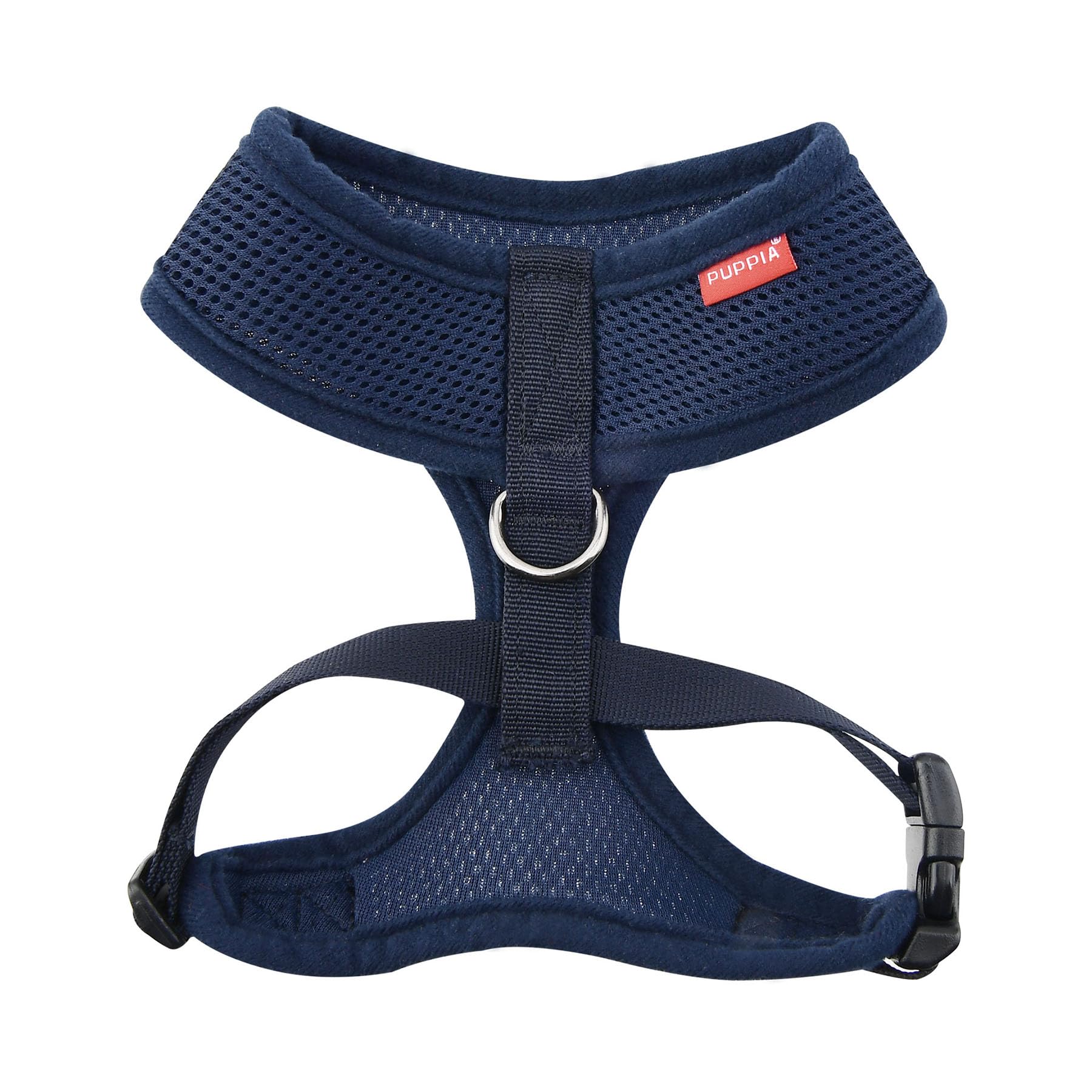 Harnais Puppia doux pour chien, vue arrière, sécurité et maintien.