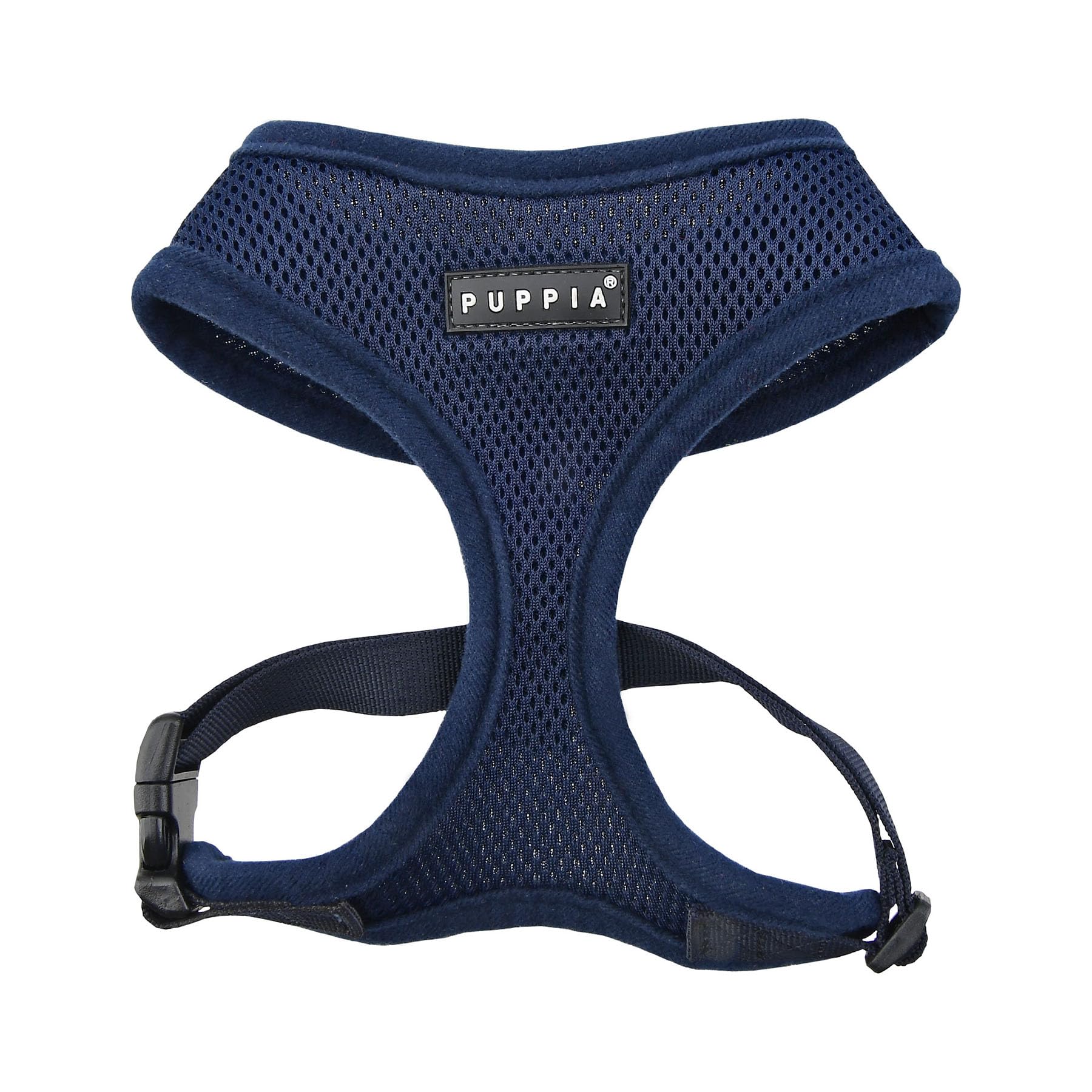 Harnais Puppia doux pour chien, vue avant, confort et ajustement précis.