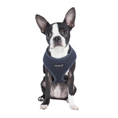 Harnais Puppia doux gris moyen ajustement poitrine pour maintien personnalisé
