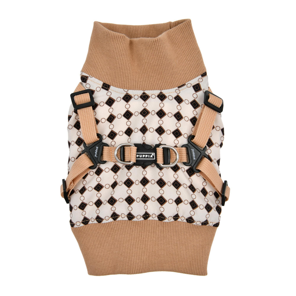 Puppia Jace : harnais pull-over diamant pour un style hivernal élégant et confortable.