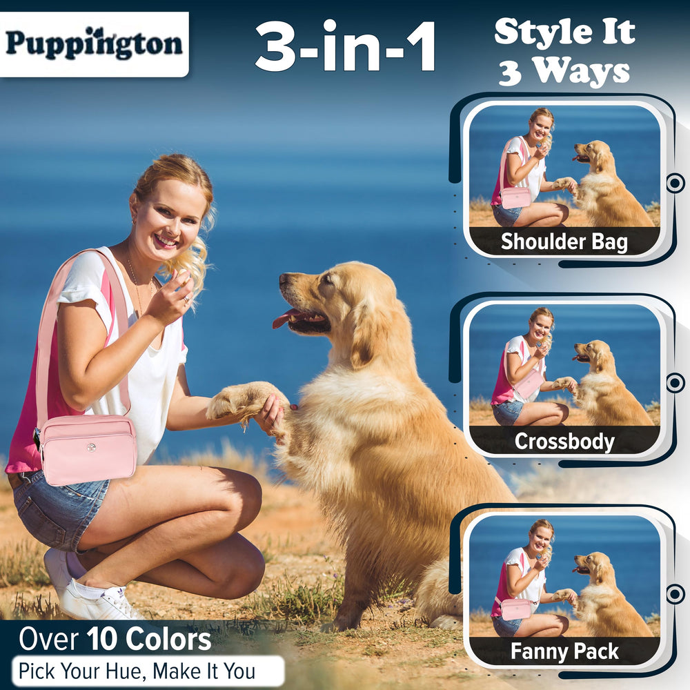 Puppington poche friandises dressage, accès rapide pour récompenses.