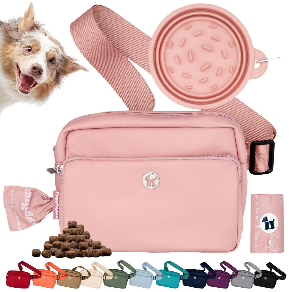 Puppington sac-bandouliere pour promenades, pratique et mains libres.