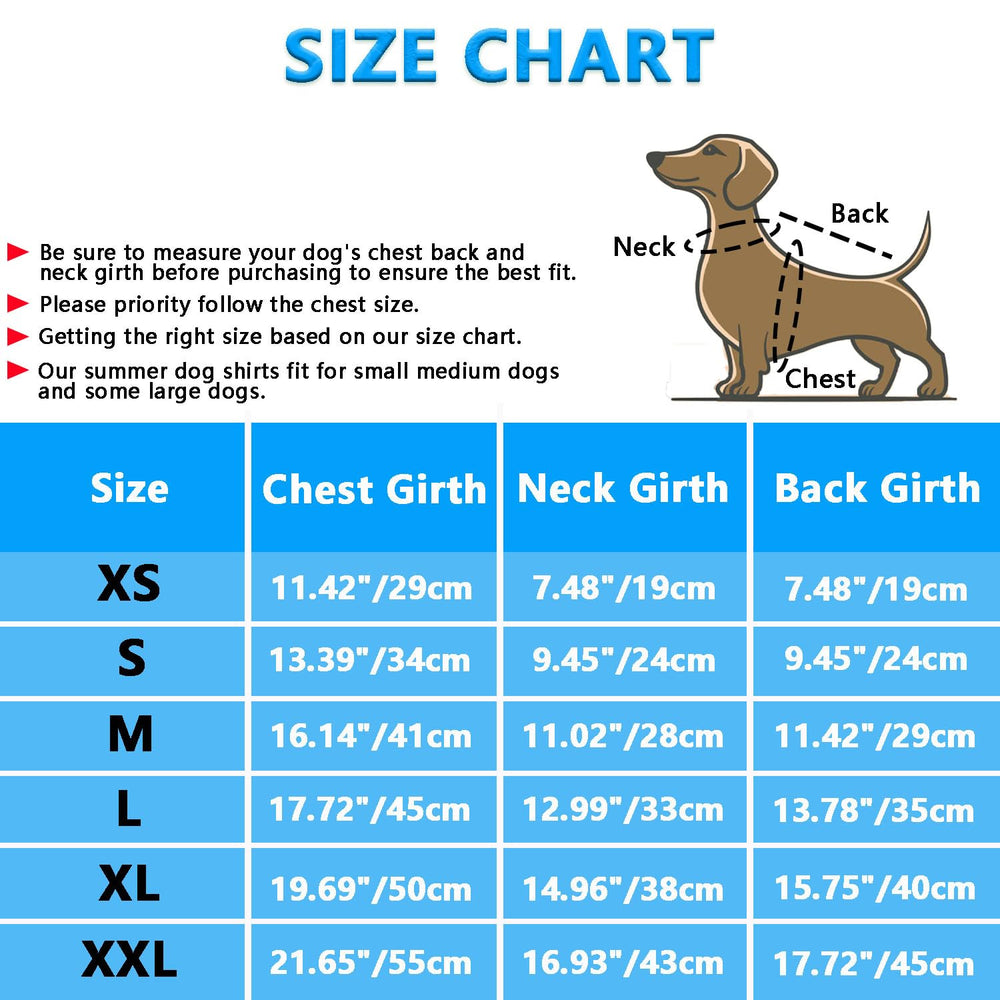 Guide de tailles clair pour chiens et chats de petites à moyennes tailles.