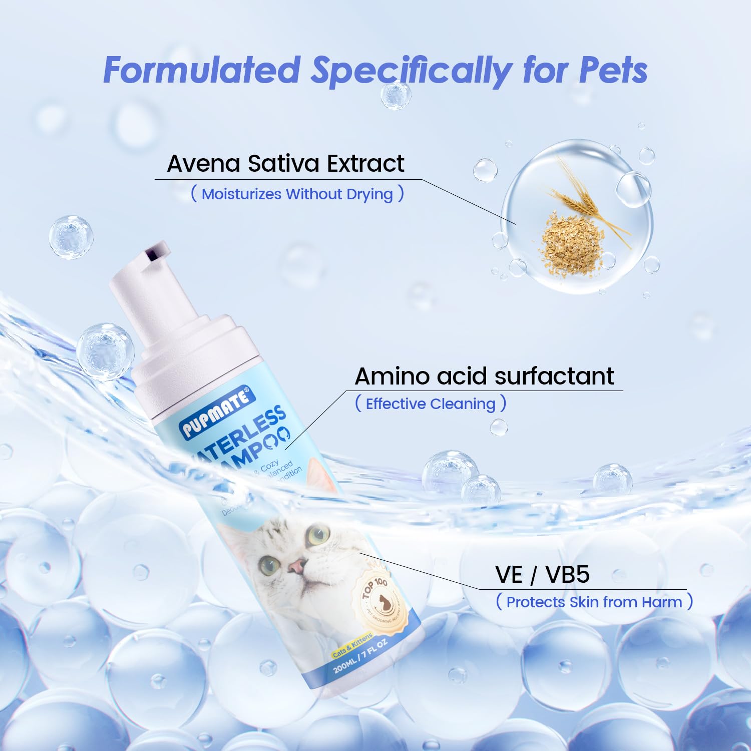 Kit de toilettage voyage PUPMATE 7onces, prêt pour vétérinaires et sorties.