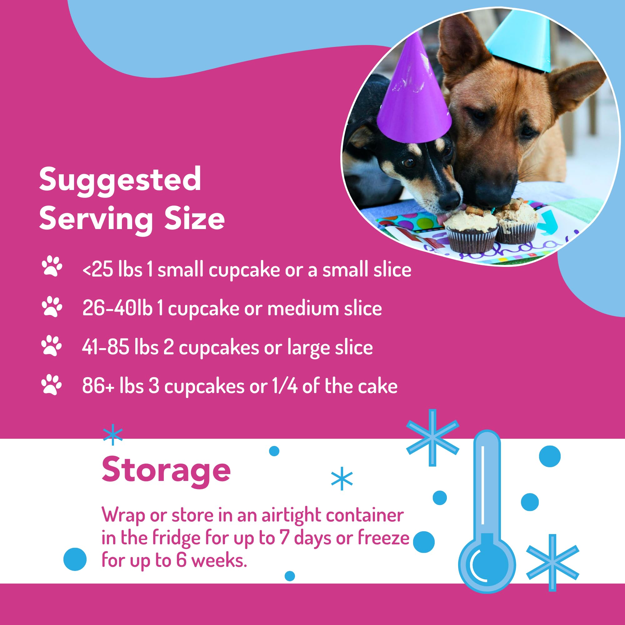 Puppy Cake gateau fini prêt à partager.
