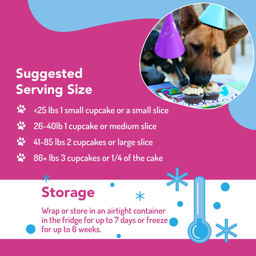 Puppy Cake gateau fini prêt à partager.