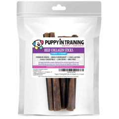 Puppy In Training bâtonnets collagène boeuf pour chien; mastication durable et goût savoureux.