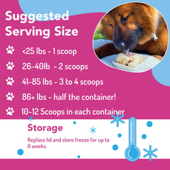 Puppy Scoops – étape ajout eau et mélange rapide pour dessert canin.