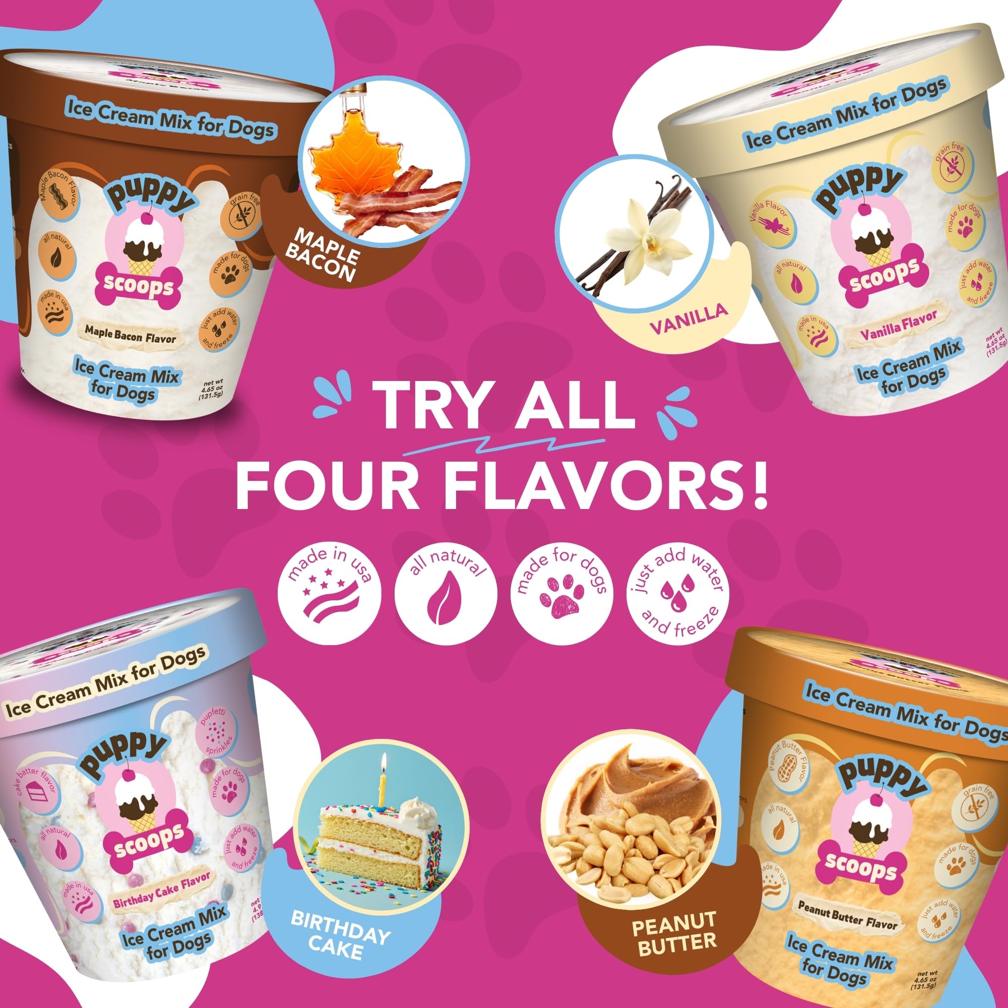 Puppy Scoops – congélateur maison pour glaces naturelles et délicieuses.