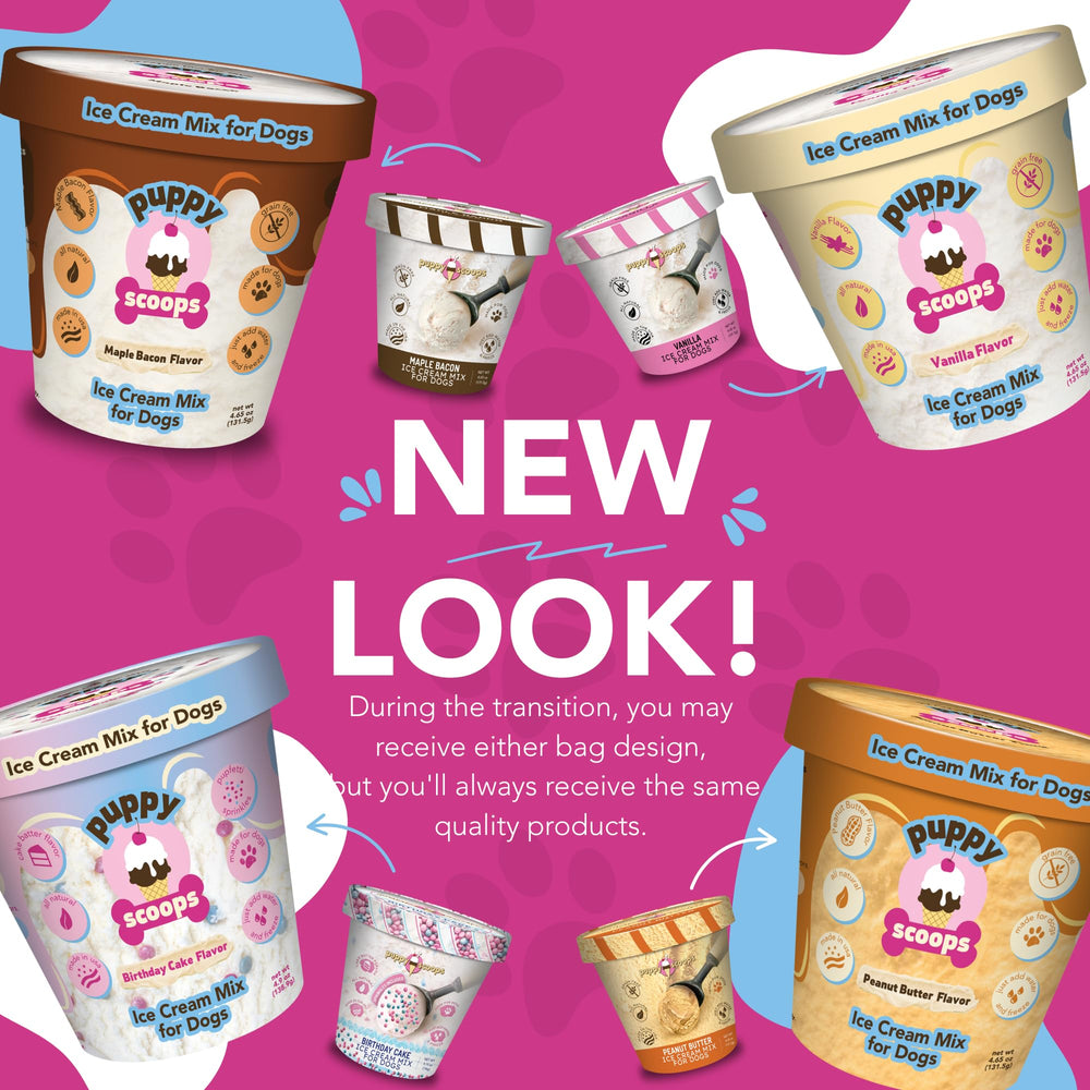 Puppy Scoops – emballage fabriqué aux États‑Unis, sécurité et qualité.