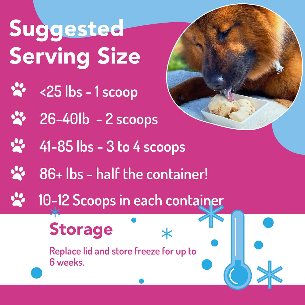 Puppy Scoops préparer-eau-et-melanger, glace maison rapide pour chiens