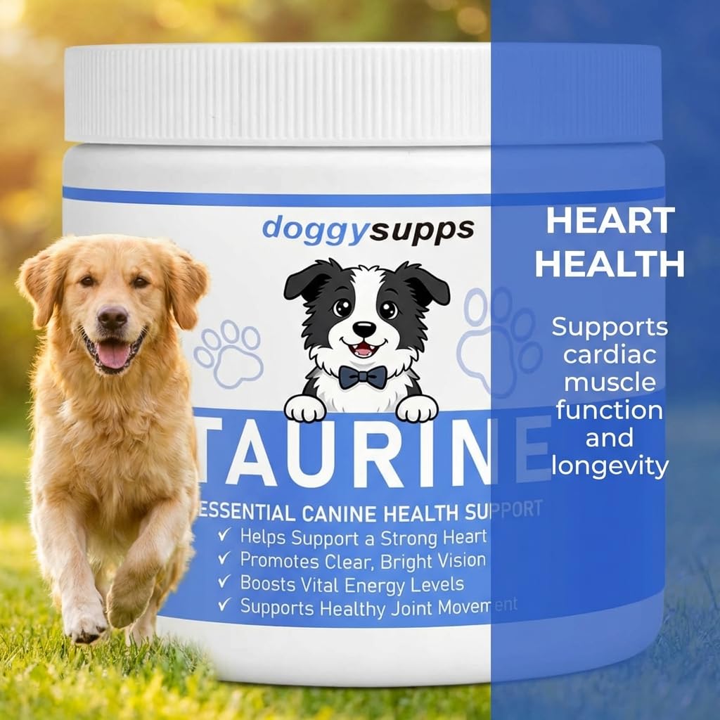 Texture fine de Doggy Supps Taurine Powder qui se mélange facilement.
