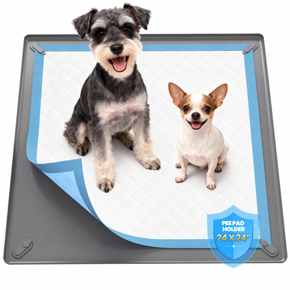 Puppyspout bac-toilette chien 24x24 protège les sols intérieurs.