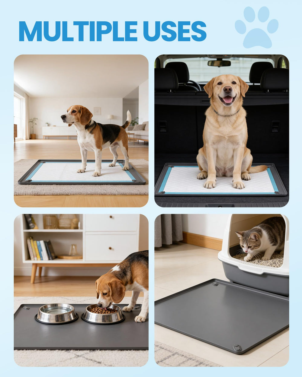 Puppyspout tapis portable et pliable idéal pour les déplacements.