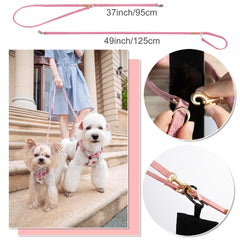 Boucle ajustable Puppytie assure un ajustement sûr pendant l’exercice.