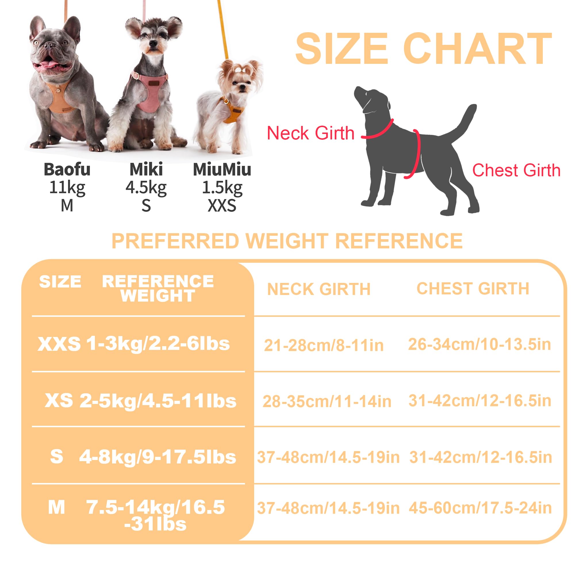 Puppytie boucle arrondie ajustable assure un ajustement sûr et confortable.
