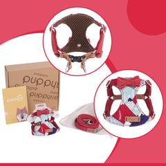 Puppytie harnais confort avec tissu doux protégeant la peau du chien.