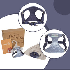 Tissu doux et respirant Puppytie protège la peau du chien.
