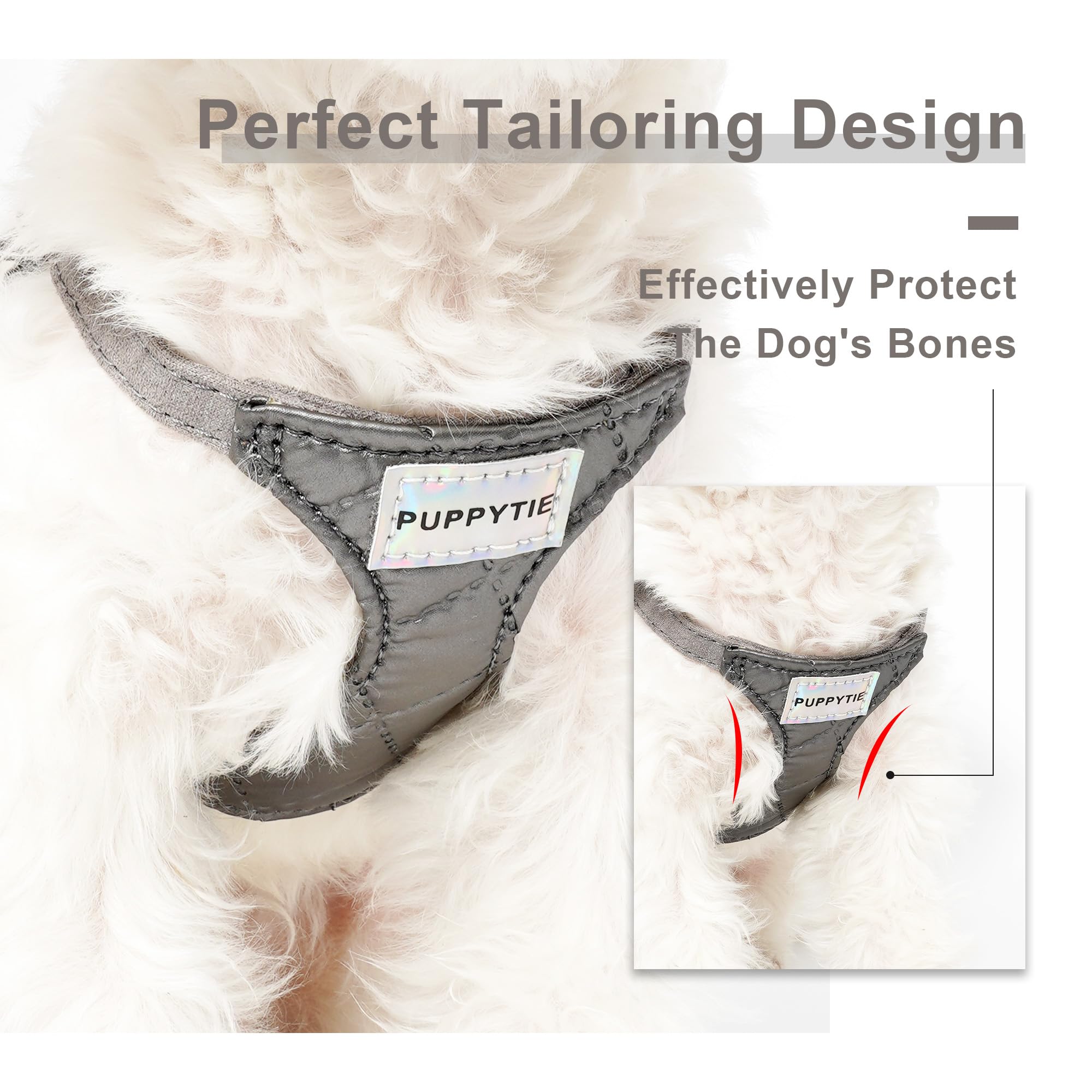 Harnais Puppytie doux et respirant protège la peau pendant les activités.