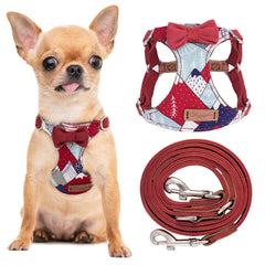 Puppytie harnais no-pull XS pour petits chiens, confort et sécurité lors des balades.