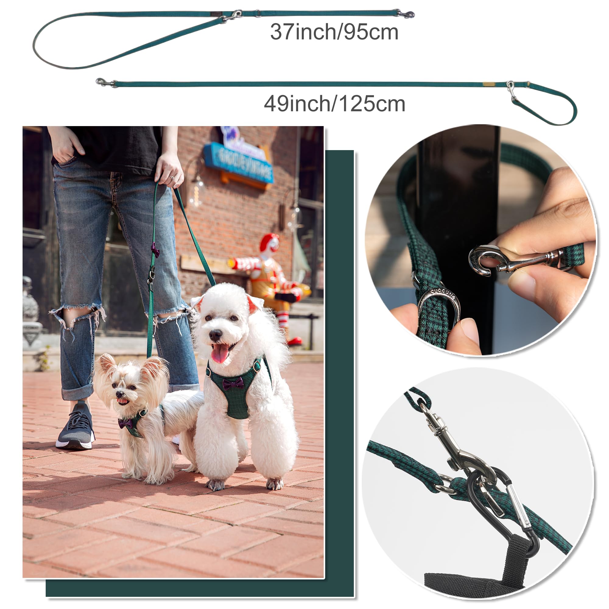 Harnais ultra léger Puppytie, poids réduit pour des promenades agréables