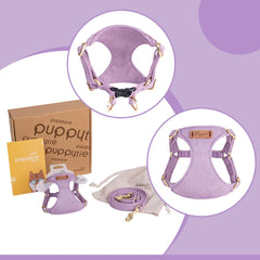 Puppytie harnais xs matière respirante, protection peau lors promenades.