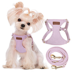 Puppytie harnais xs sans traction, vue avant, confort léger et ajustement sûr.