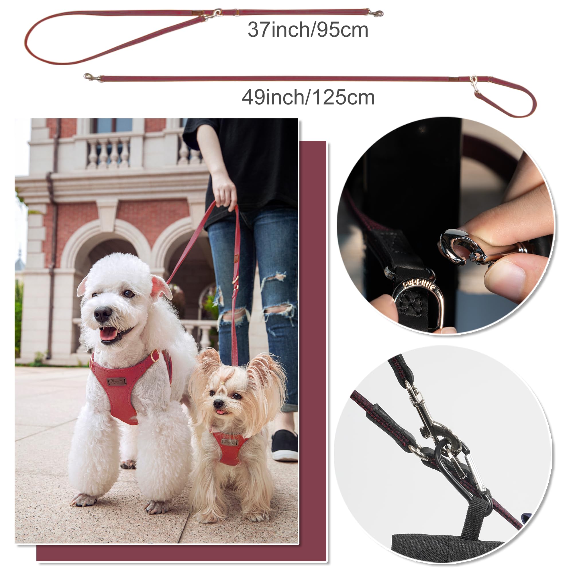 Mise en place facile du harnais Puppytie pour chien