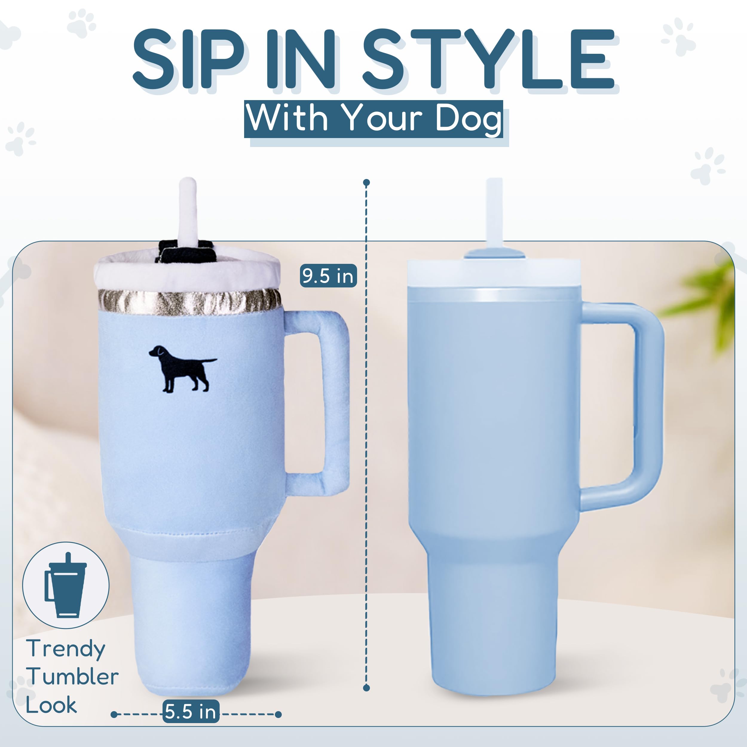 PUPROAR Pup Cup cadeau d'anniversaire chien, jouet pelucheux et mémorable.