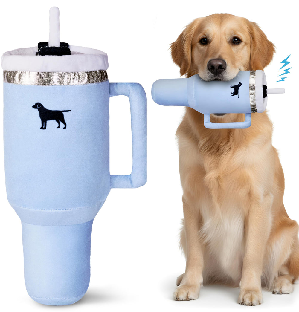 PUPROAR Pup Cup gobelet bleu chambray, idéal pour jeux et câlins quotidiens.