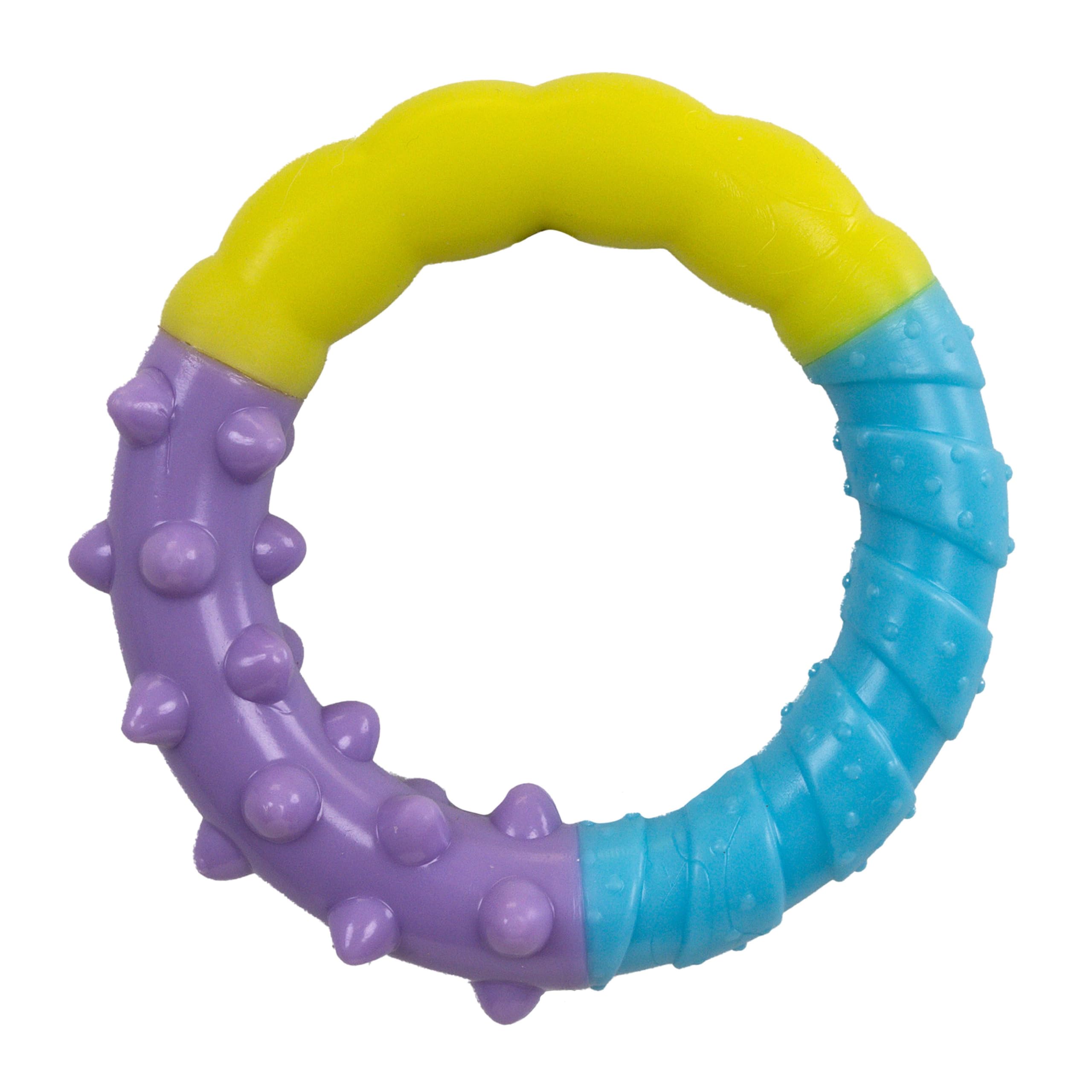 Pupstages anneau evolutif mordant pour chiots, apaise gencives et stimule la mastication