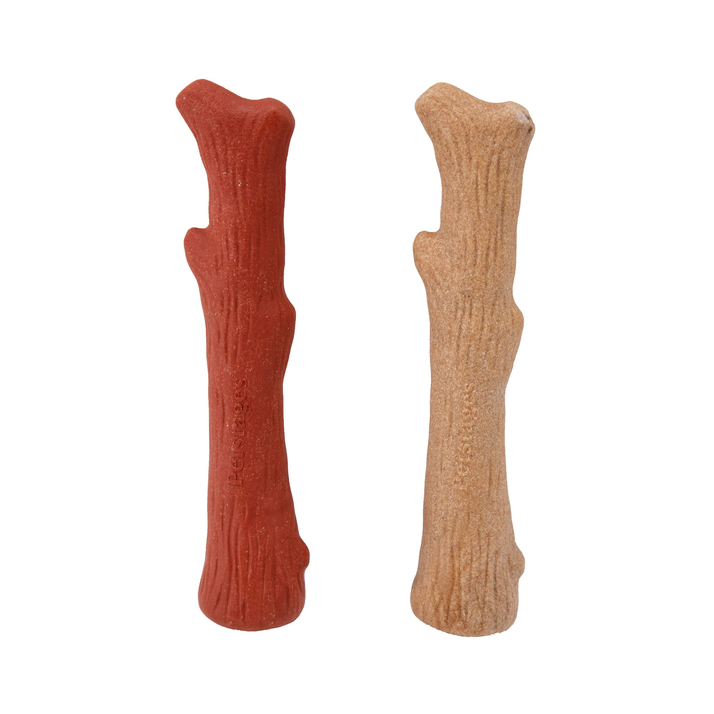 Pupstages Dogwood Mesquite 2-pack: bois réel et texture apaisante pour la mastication.