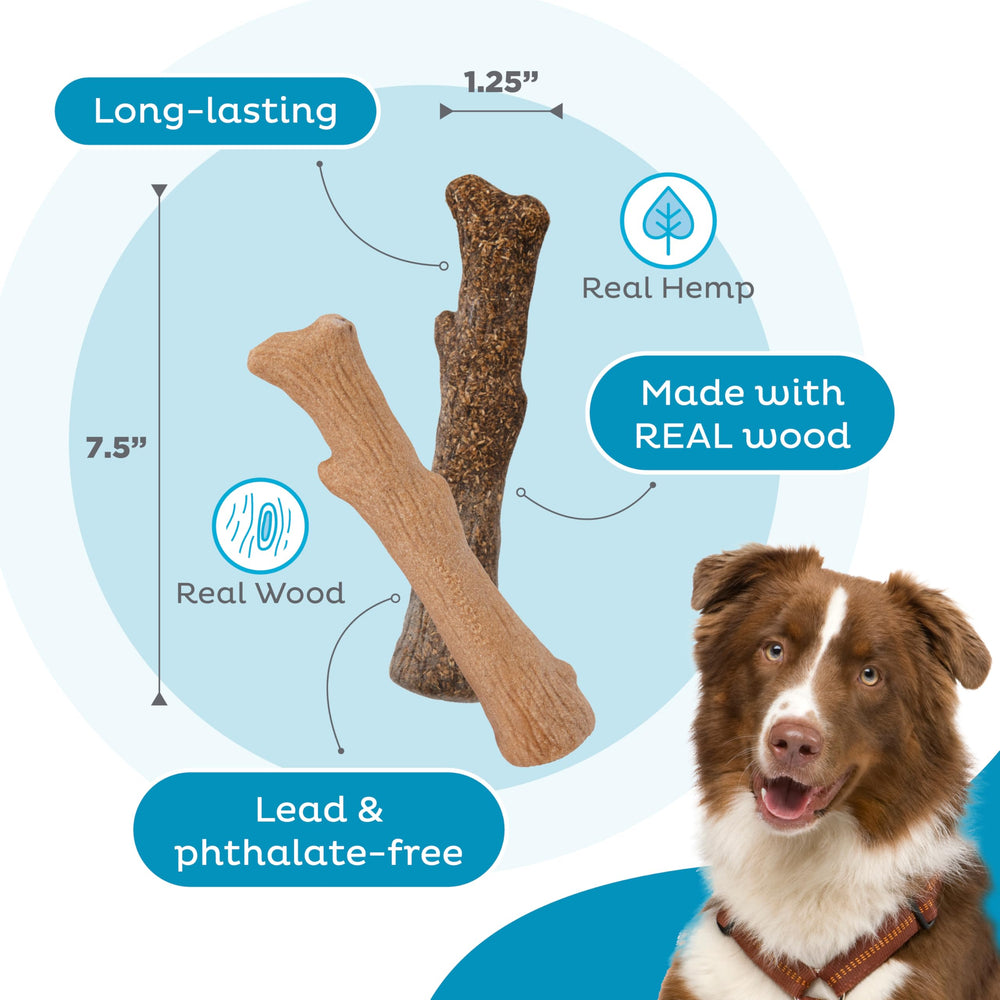 Dogwood Pupstages sans plomb ni nylon pour une mâche sûre