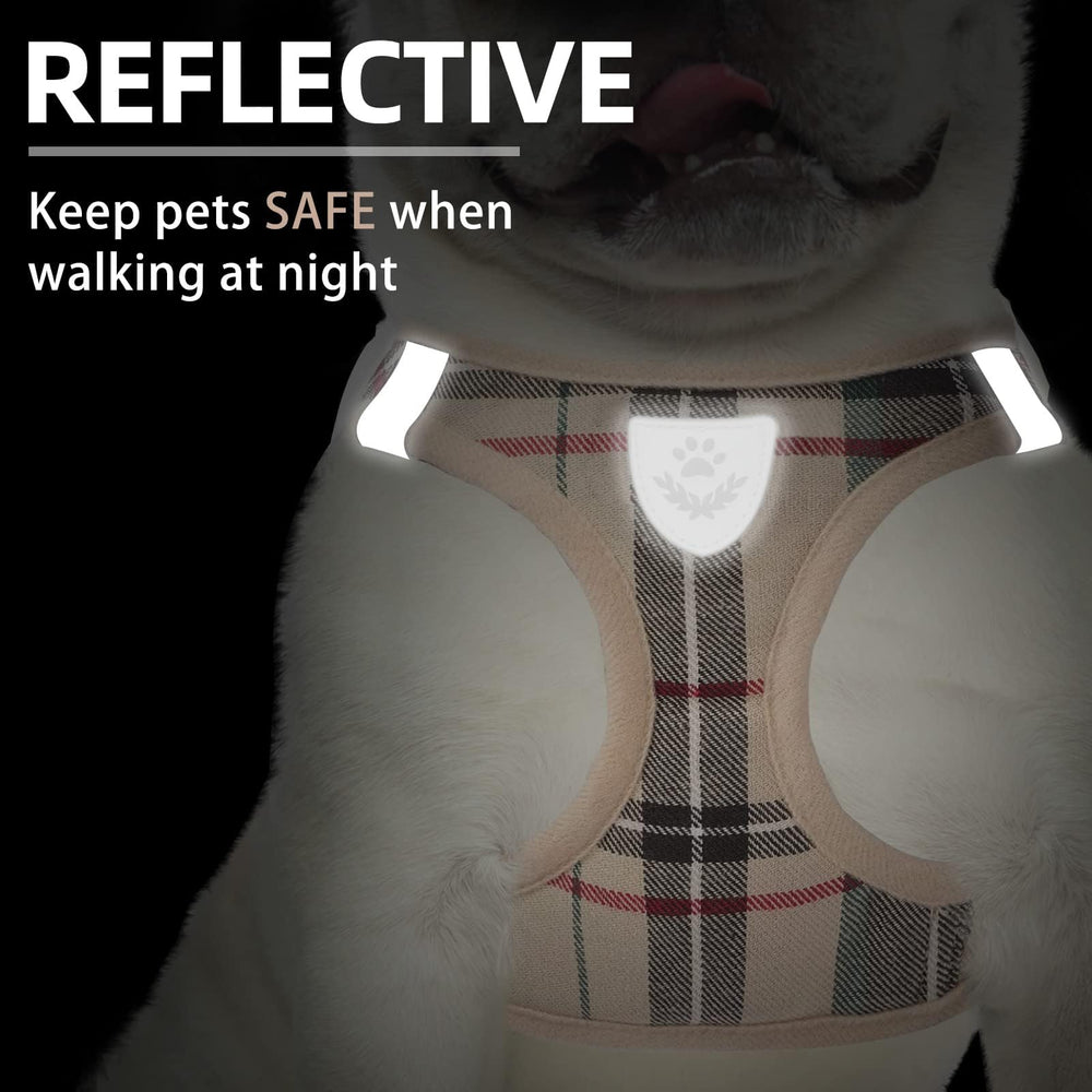Harnais PUPTECK mesh aéré Beige, confort quotidien