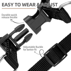 Harnais en nylon durable PUPTECK, toucher doux et résistance.