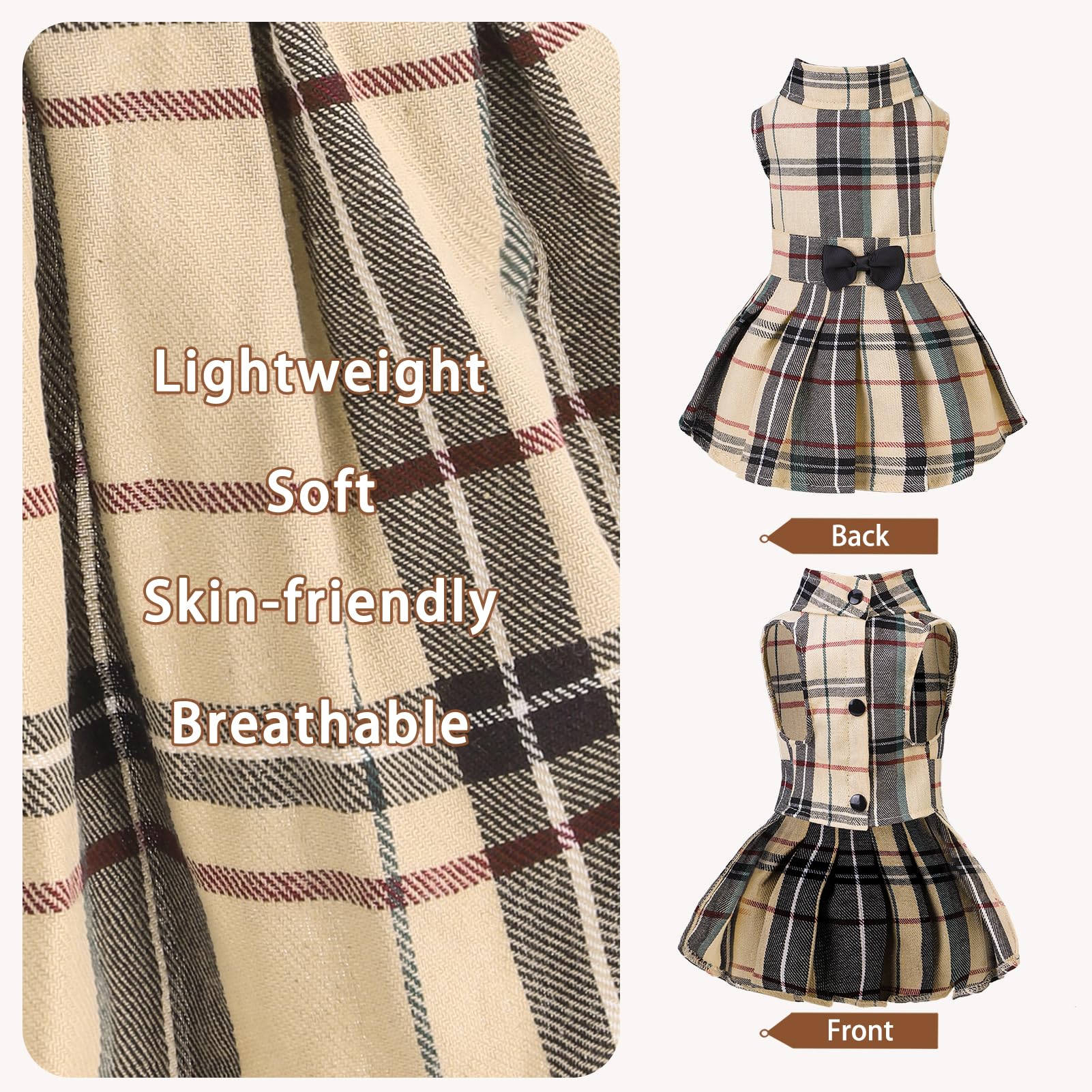 Robe PUPTECK chien bouton noir pratique – facile à enfiler et sécurisée.