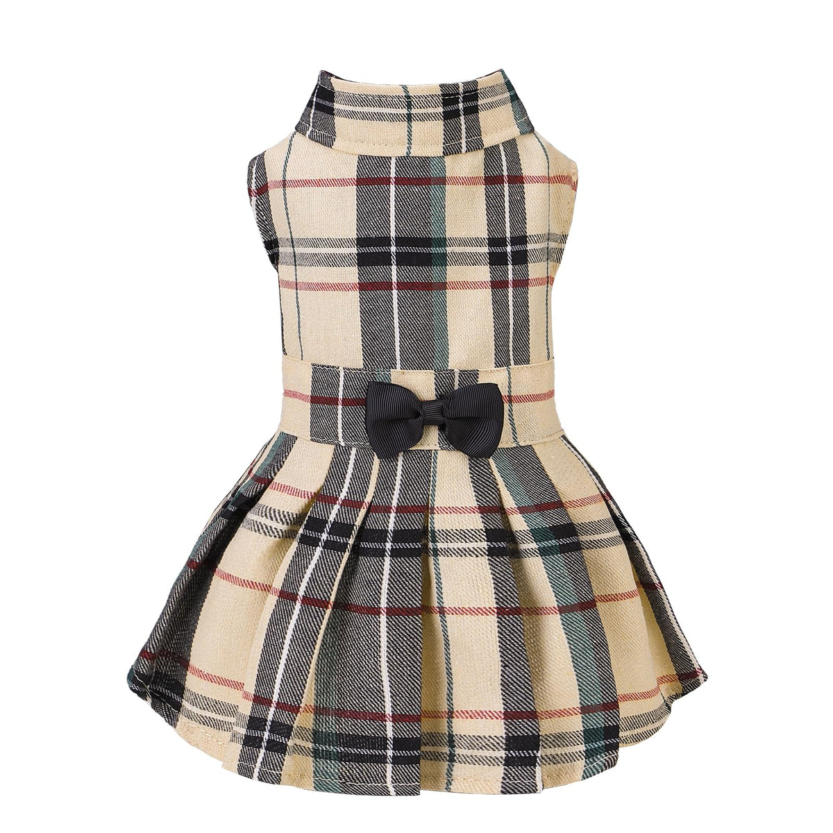 Robe PUPTECK pour chien à carreaux classiques, aperçu avant, élégant et confortable.