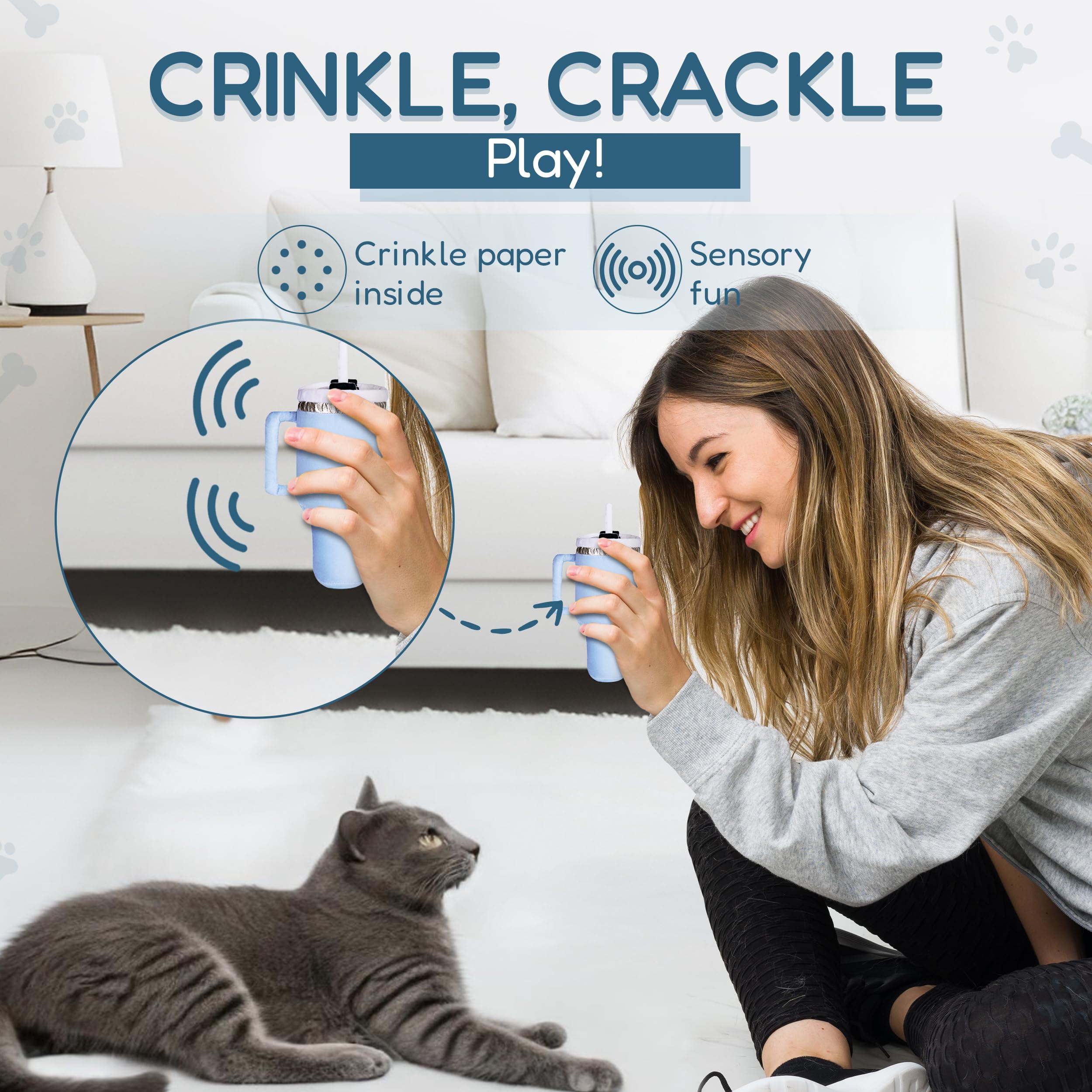 Jouet Kitty Cup, cadeau idéal pour anniversaire félin signé PUPROAR.