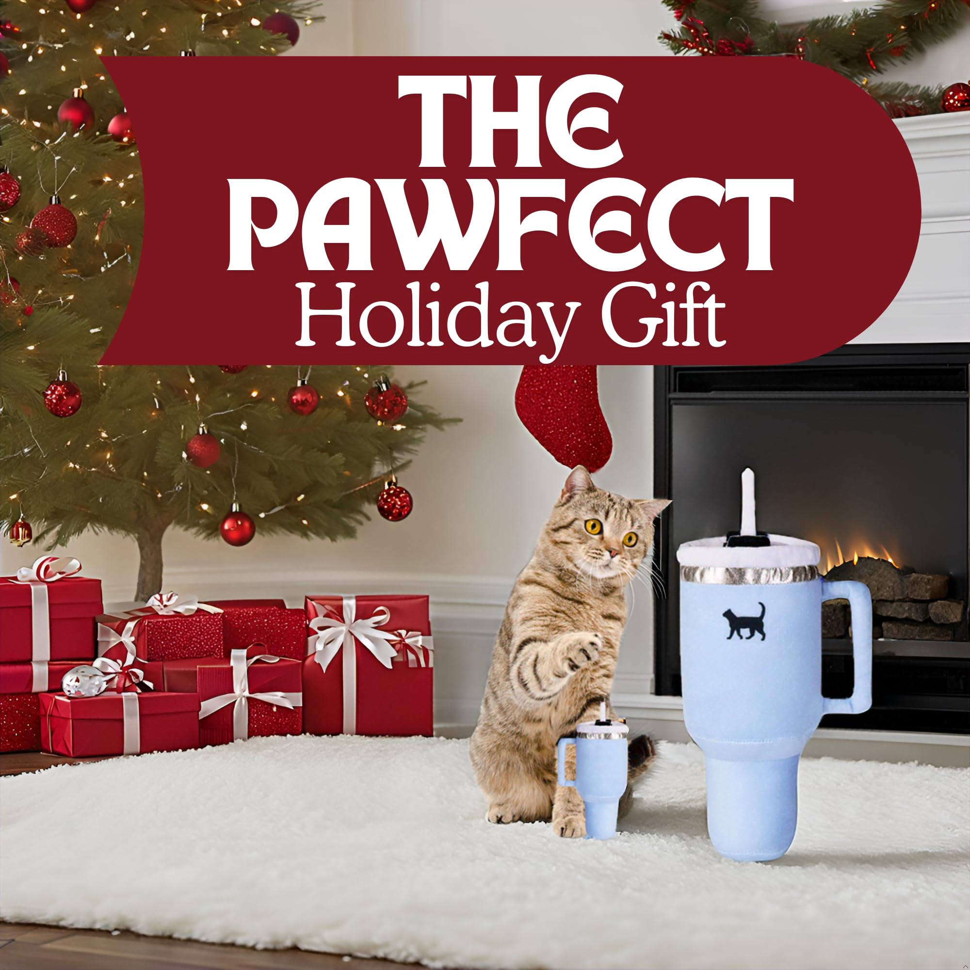 Idée cadeau Kitty Cup par PUPROAR pour amoureux des chats et leur jeu.