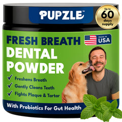 Pupzle Poudre Dentaire – respiration fraîche après utilisation.