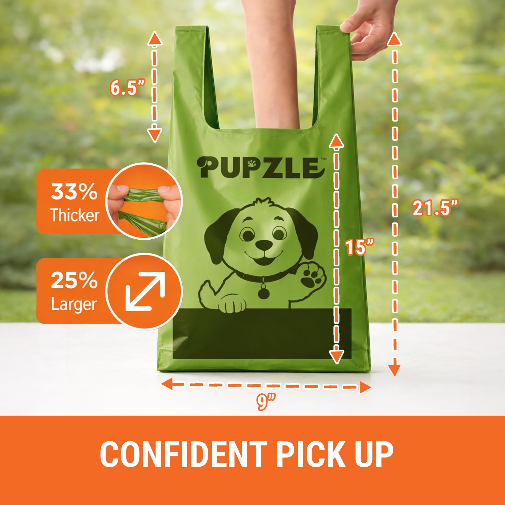 Pupzle sacs-crottes compatibles Arm & Hammer, solution polyvalente pour divers ramasseurs.